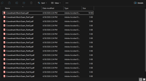 Crowdmark Folder
